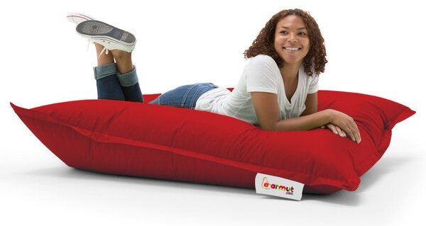 Πολυθρόνα Πουφ Κήπου Cushion Κόκκινο 100x100x20 cm