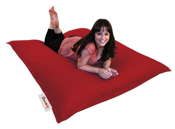 Πολυθρόνα Πουφ Κήπου Cushion Κόκκινο 100x100x20 cm