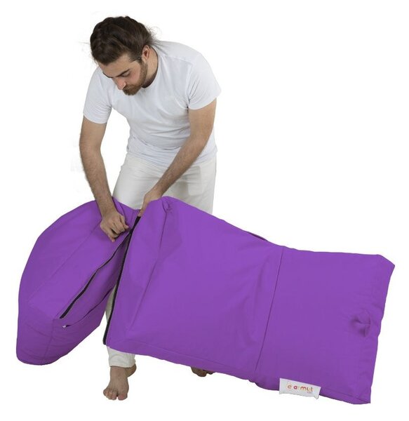 Πολυθρόνα Πουφ Κήπου Siesta Βιολετί 180x55x40 cm