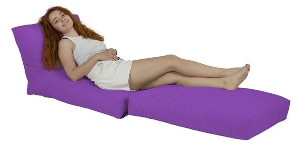 Πολυθρόνα Πουφ Κήπου Siesta Βιολετί 180x55x40 cm