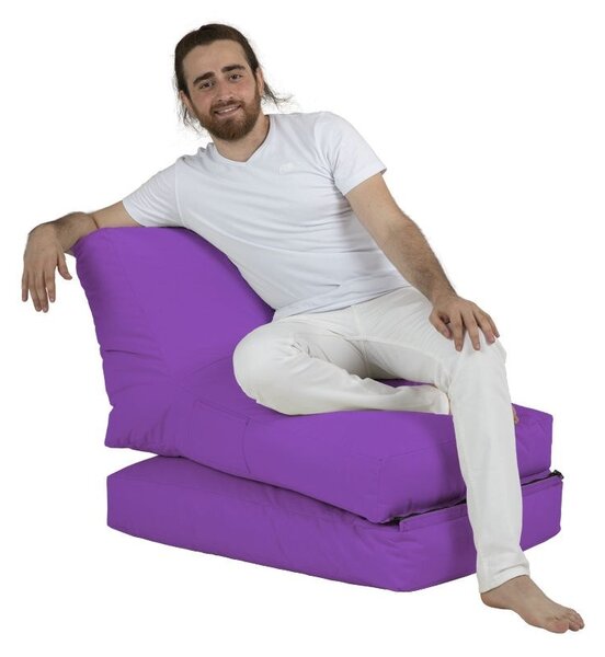 Πολυθρόνα Πουφ Κήπου Siesta Βιολετί 180x55x40 cm