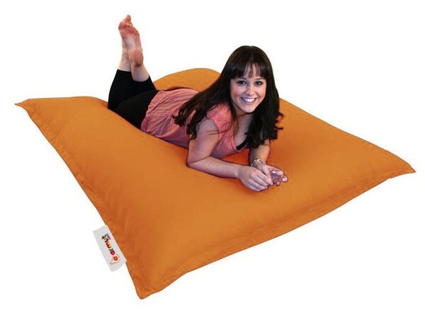 Πολυθρόνα Πουφ Κήπου Cushion Πορτοκαλί 100x100x20 cm