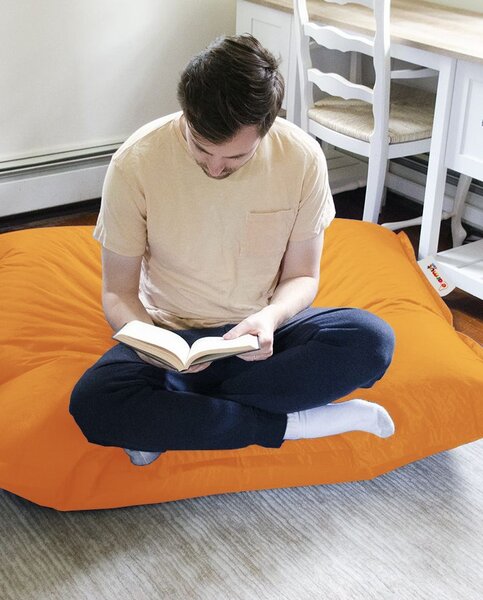 Πολυθρόνα Πουφ Κήπου Cushion Πορτοκαλί 100x100x20 cm