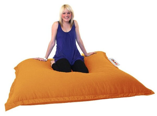 Πολυθρόνα Πουφ Κήπου Cushion Πορτοκαλί 100x100x20 cm