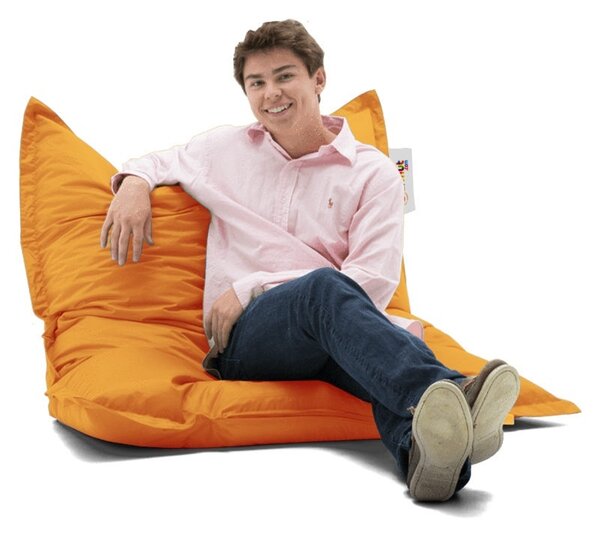 Πολυθρόνα Πουφ Κήπου Cushion Πορτοκαλί 100x100x20 cm