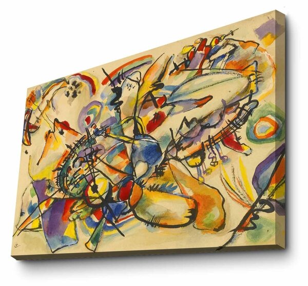 Πίνακας Viola Flow Πολύχρωμος 70x100x3 cm