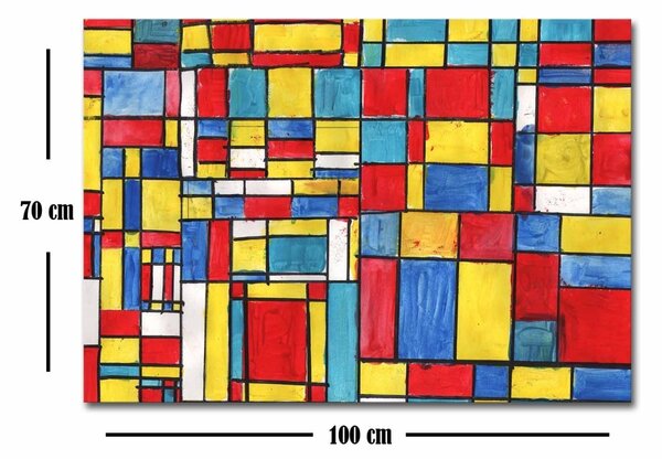 Πίνακας Rainbow Palette 3 Πολύχρωμος 70x100x3 cm