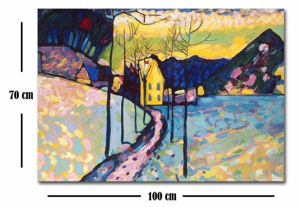 Πίνακας Rainbow Cascade Πολύχρωμος 70x100x3 cm
