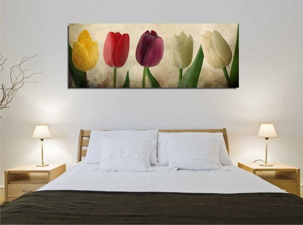 Πίνακας PC147 Πολύχρωμος 30x80x3 cm