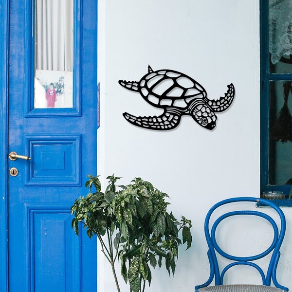 Μεταλλικός πίνακας Caretta Μαύρο 53x30 cm