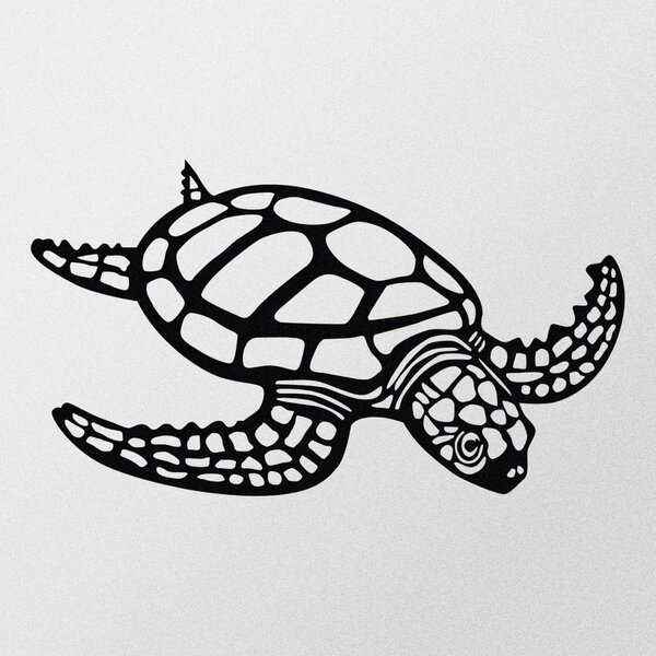Μεταλλικός πίνακας Caretta Μαύρο 53x30 cm