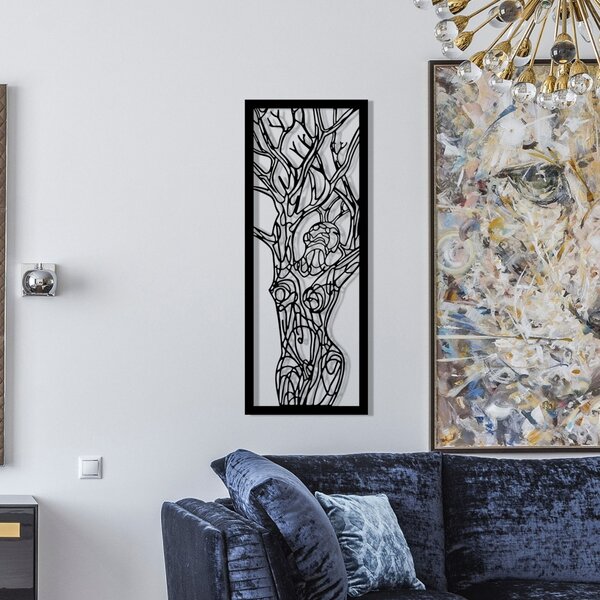 Μεταλλικός πίνακας Vuslat Μαύρο 20x51 cm