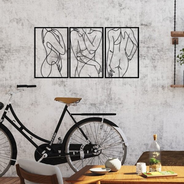 Μεταλλικός πίνακας Sexy Μαύρο 103x50 cm