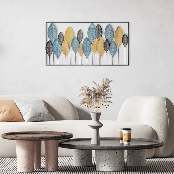 Μεταλλικός πίνακας Zevahir Πολύχρωμος 115x3x60 cm
