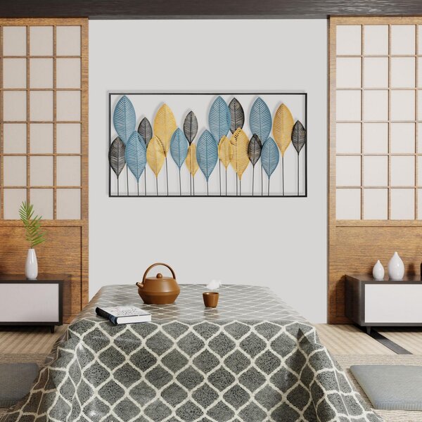 Μεταλλικός πίνακας Zevahir Πολύχρωμος 115x3x60 cm