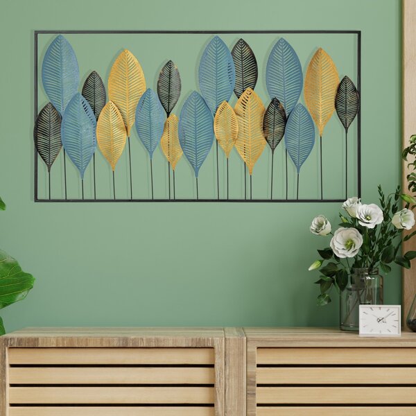 Μεταλλικός πίνακας Zevahir Πολύχρωμος 115x3x60 cm
