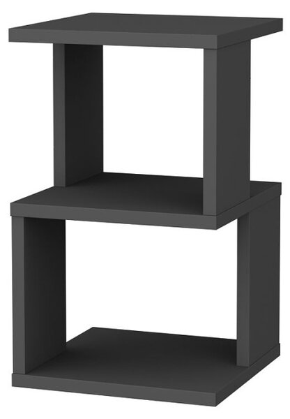 Κομοδίνο Carter Ανθρακί 29.6x29.6x49.4 cm