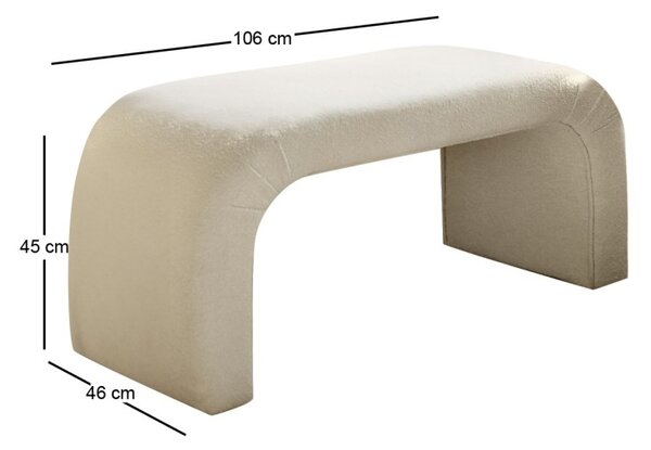 Σκαμπό Nu Λευκό 106x45x46 cm