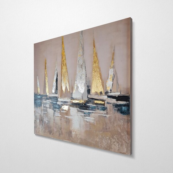 Πίνακας în ulei OPG45372 Πολύχρωμος 70x70x3 cm