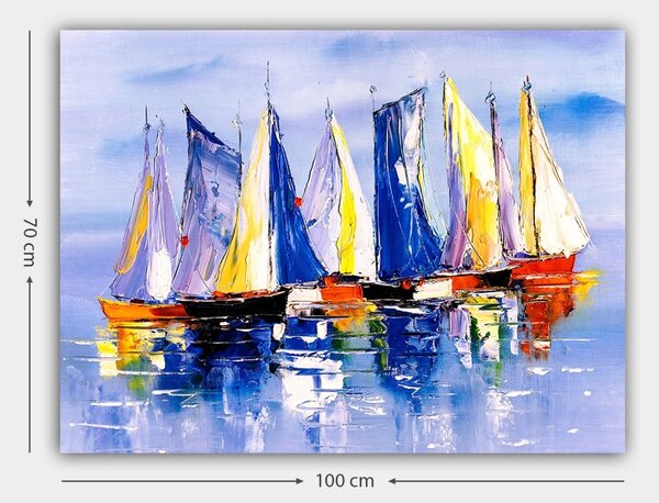 Πίνακας 619226807 Πολύχρωμο 70x100 cm