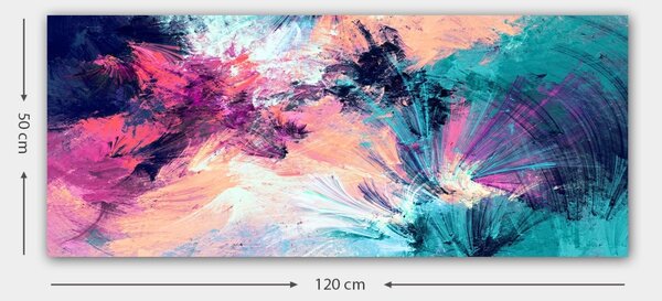 Πίνακας Rainbow Canvas 5 Πολύχρωμος 50x120 cm