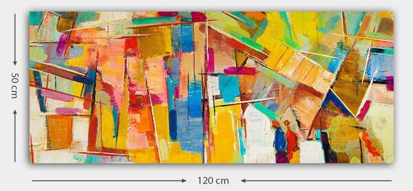 Πίνακας Siena Sunset Πολύχρωμος 50x120 cm