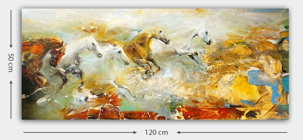 Πίνακας Cascade Sky Πολύχρωμο 50x120 cm