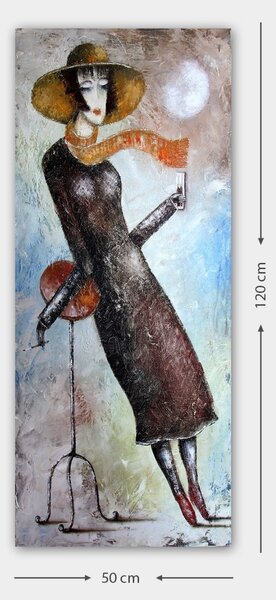 Πίνακας Roma Fiore Πολύχρωμος 50x120 cm