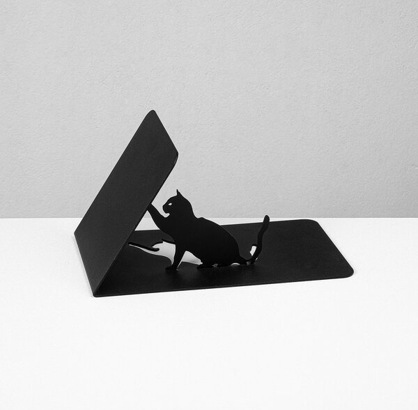 Ράφι τοίχου din μέταλλο Kitap Μαύρο 25.5x12.5x12 cm