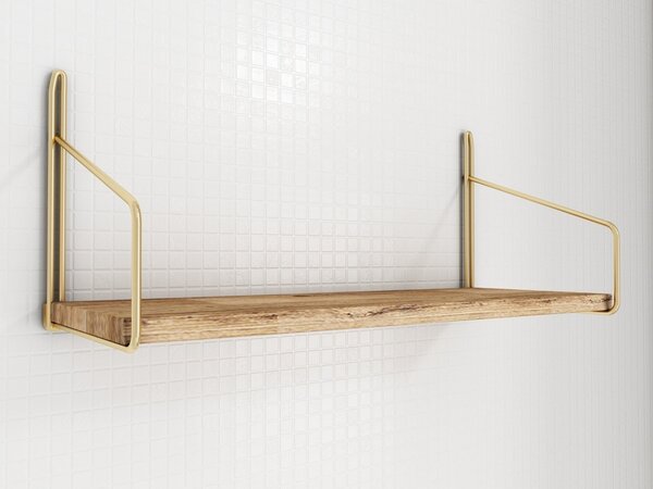 Διακοσμητικό ράφι Χρυσό 45x16x16 cm