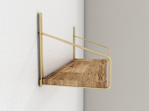 Διακοσμητικό ράφι Χρυσό 45x16x16 cm