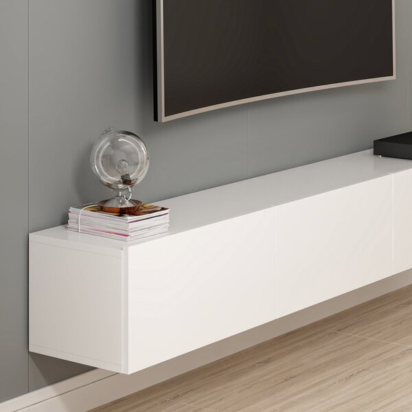 Έπιπλο TV Rigel Λευκό 180x30x32 cm