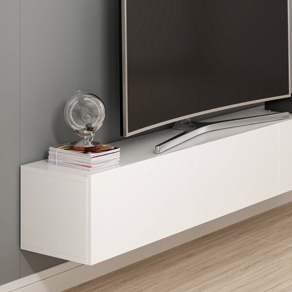 Έπιπλο TV Rigel Λευκό 180x30x32 cm