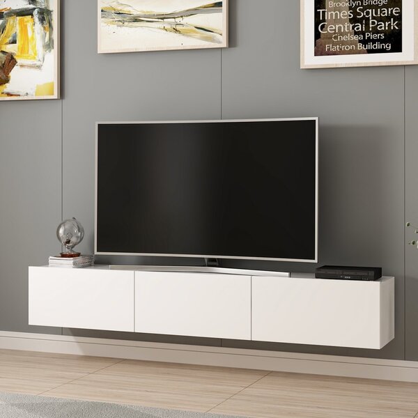 Έπιπλο TV Rigel Λευκό 180x30x32 cm