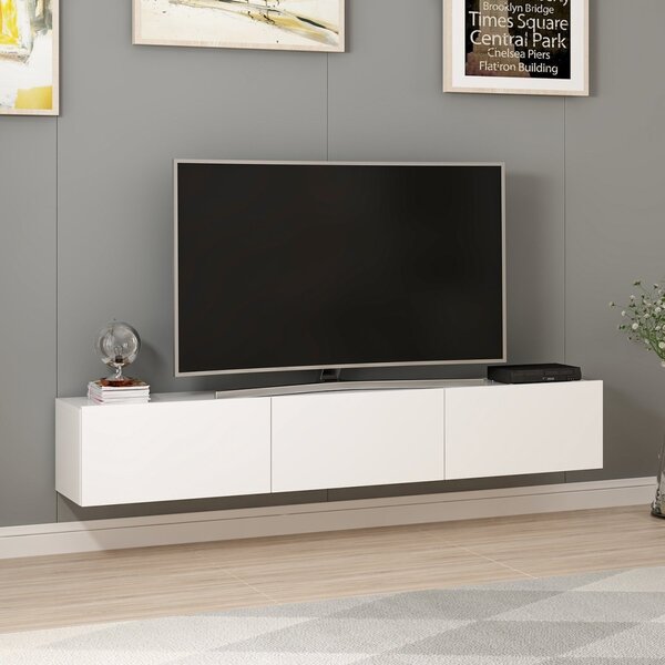 Έπιπλο TV Rigel Λευκό 180x30x32 cm