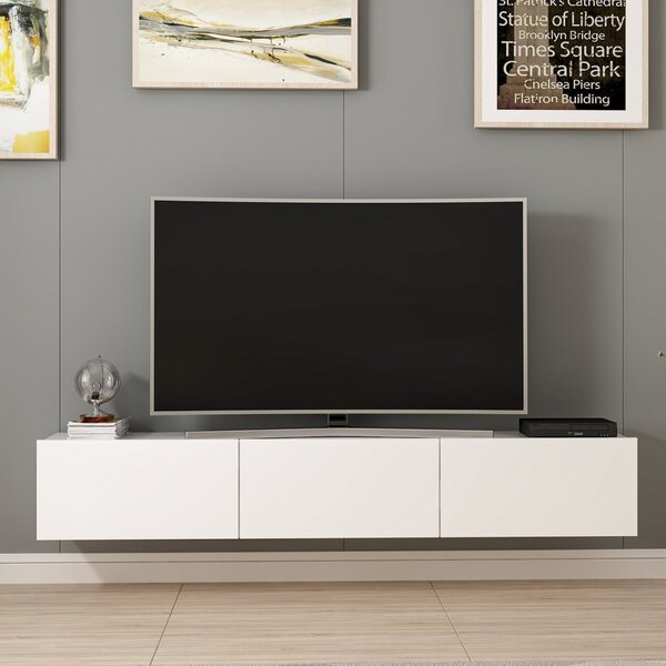 Έπιπλο TV Rigel Λευκό 180x30x32 cm