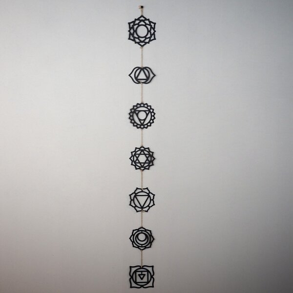 Μεταλλικός πίνακας Chakra Μαύρο 10x10x1.5 cm
