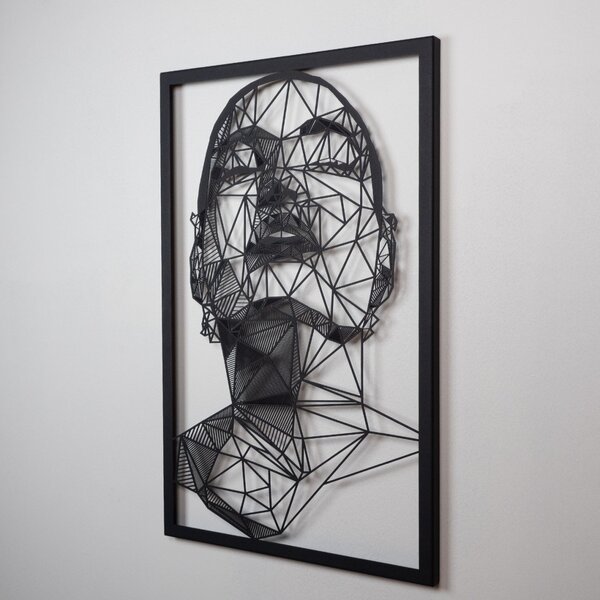 Μεταλλικός πίνακας Antonietta Μαύρο 45x70 cm