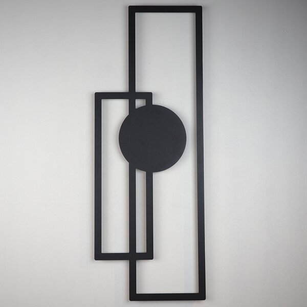 Μεταλλικός πίνακας Trident Μαύρο 32x85 cm