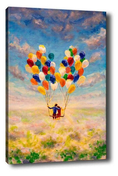 Πίνακας καμβά Πολύχρωμος 50x70x3 cm