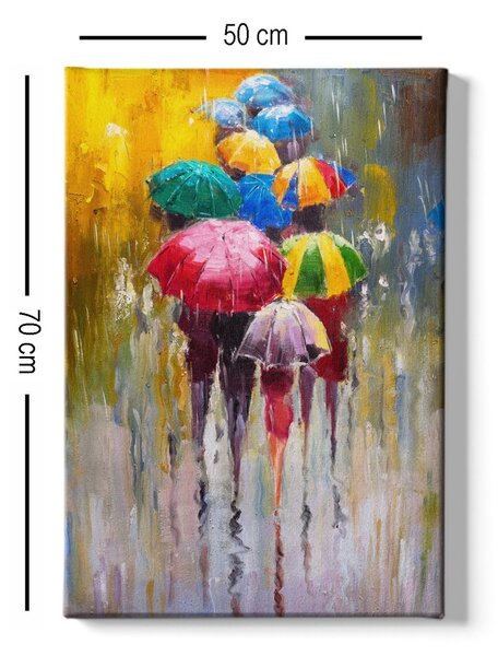 Πίνακας καμβά Πολύχρωμος 50x70x3 cm