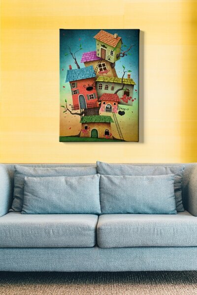 Πίνακας καμβά Πολύχρωμος 50x70x3 cm