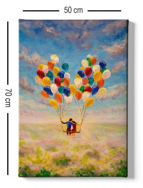 Πίνακας καμβά Πολύχρωμος 50x70x3 cm