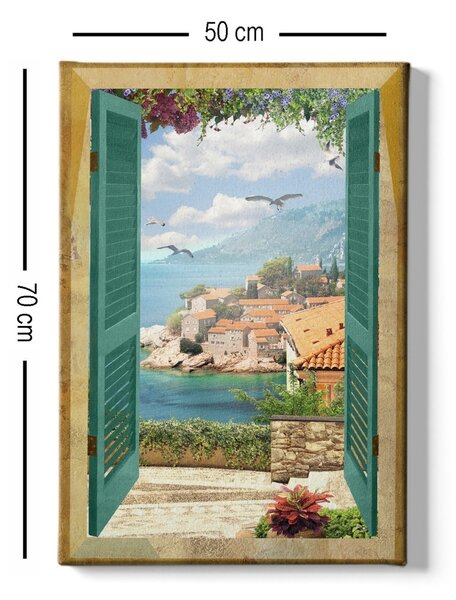Πίνακας καμβά Πολύχρωμος 50x70x3 cm
