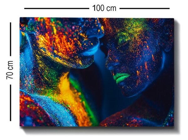 Πίνακας καμβά Πολύχρωμος 70x100 cm