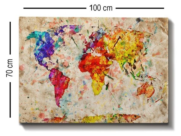Πίνακας καμβά Πολύχρωμος 70x100 cm