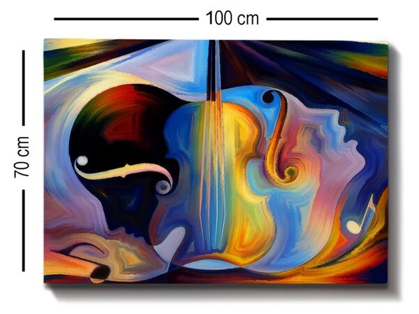 Πίνακας καμβά Πολύχρωμος 70x100 cm