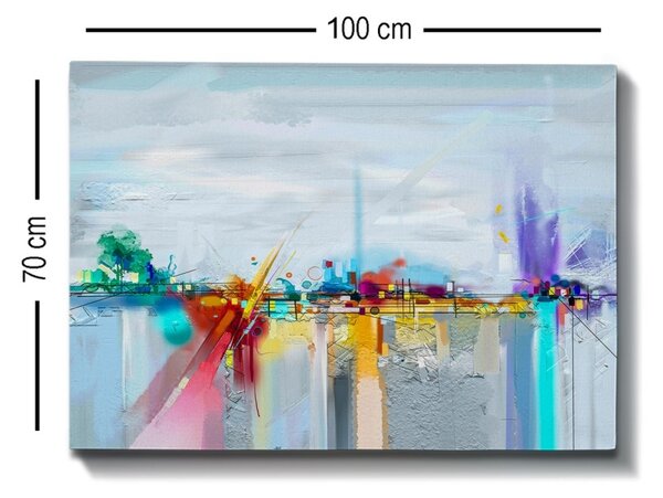 Πίνακας καμβά Πολύχρωμος 70x100 cm