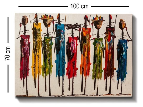 Πίνακας καμβά Πολύχρωμος 70x100 cm