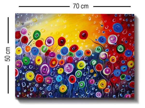Πίνακας καμβά Πολύχρωμος 50x70x3 cm